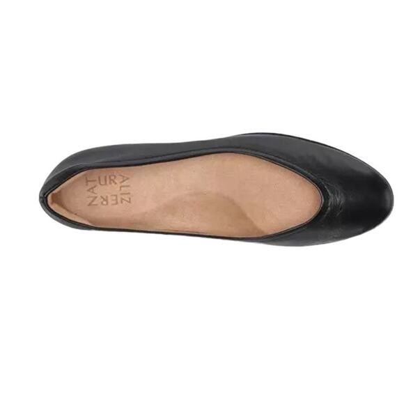 Naturalizer Size 8 NEW Vivienne Black Leather Comfort Cushion Ballet Flats NIB - Picture 8 of 10